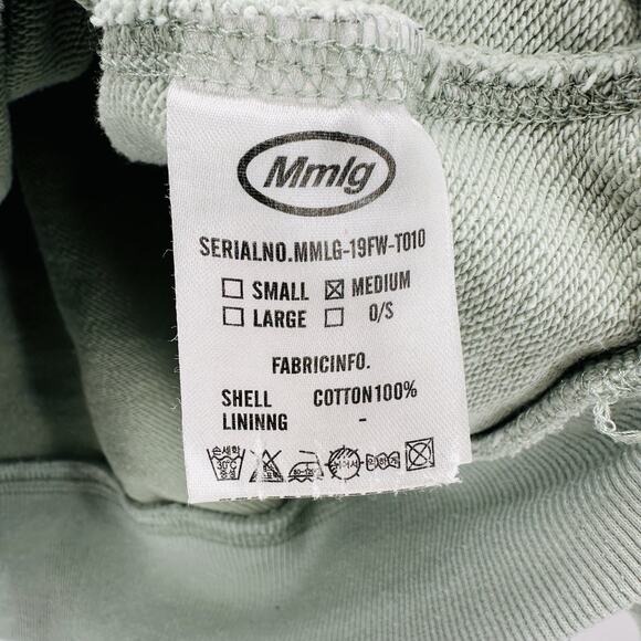 MMGL 87mm Seoul Korea Sweatshirt Size M Green Cotton French Terry Preppy Street - Picture 8 of 10